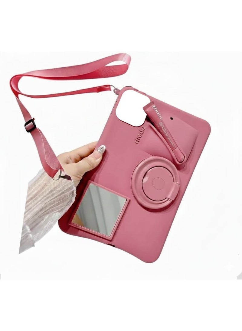 رود جراب سيليكون ثلاثي الأبعاد لاي باد اير 11 بوصة الجيل السابع/السادس (M3/M2) 2025/2024، لاي باد اير الجيل الخامس/الرابع، 2022/2020  (ملمع شفاه + حبل متضمن) - Image 2